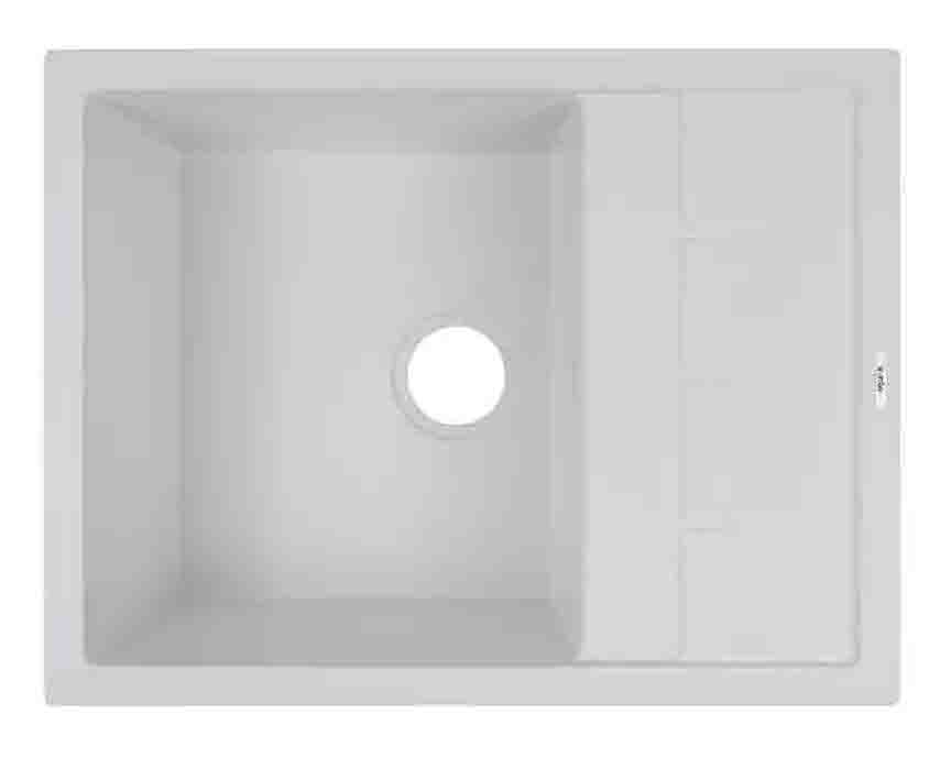 Мийка кухонна Ventolux SILVIA (WHITE QUARTZ) 650x500x200