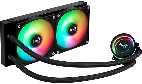 Фото - Водяная система охлаждения AEROCOOL Oasis L240 Black (ACLA-OA24117.11)