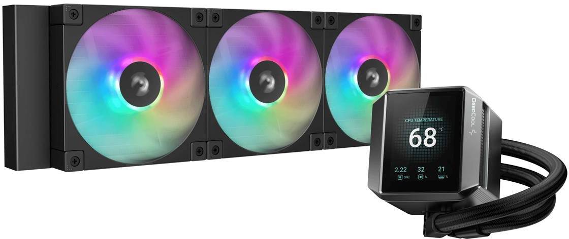 Водяна система охолодження Deepcool Mystique 360 ARGB Black (R-LX750-BKADSNC-G-1) - Фото 1