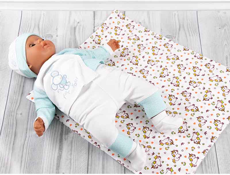 Фото - Пеленка многоразовая Руно ситец 95х110 (204.03_единороги)