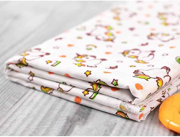 Фото - Пеленка многоразовая Руно ситец 95х110 (204.03_единороги)