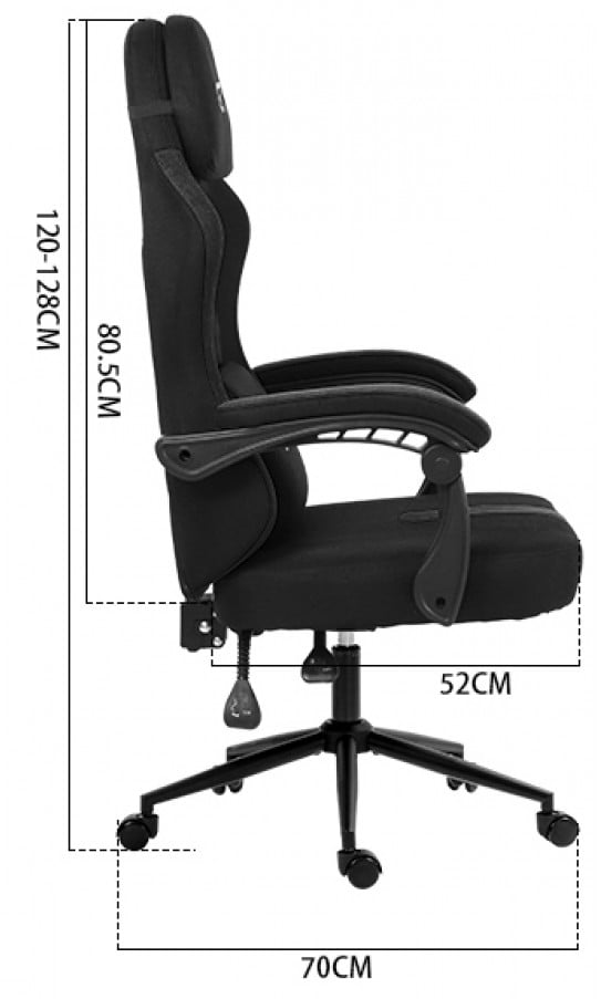 Фото - Крісло для геймерів GT Racer X-2326 Fabric Black/Red