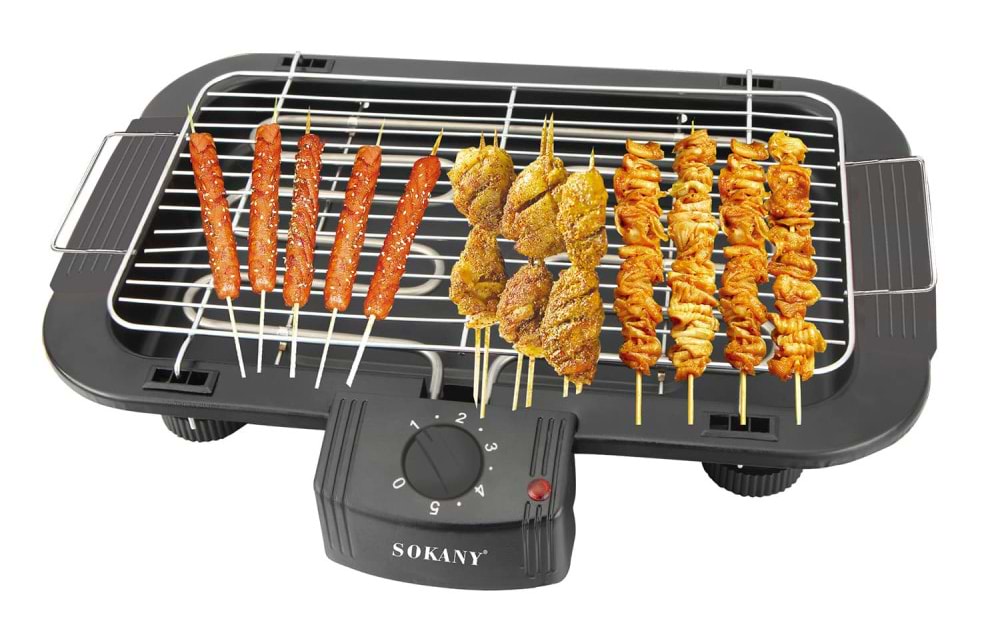 Гриль-барбекю електричний Sokany SK-BBQ-853