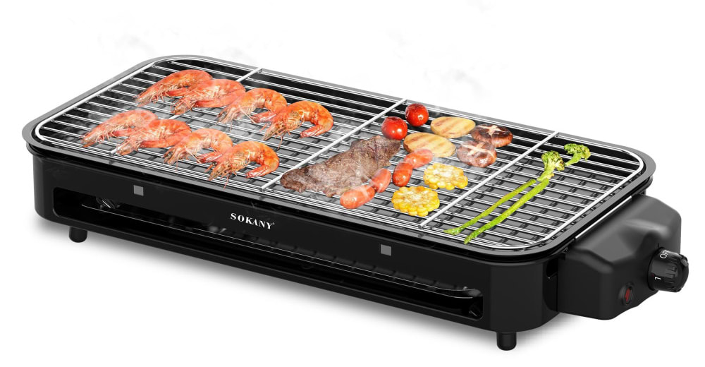 Гриль-барбекю електричний Sokany SK-6112B