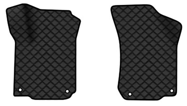 Килимки з екошкіри в салон авто передні EVAtech для Octavia A4 Tour Skoda 1996-2010 1 покоління Combi EU (SK11546AD2AV4BBB)