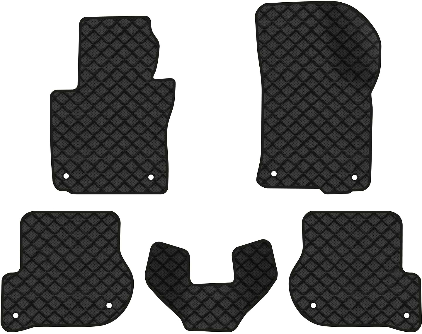 Килимки з екошкіри в салон авто EVAtech ECO для Octavia A5 (AT, 8 clips) Skoda 2004-2013 2 покоління Liftback EU SK12152CB5AV8BBB