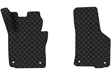 Килимки з екошкіри в салон авто передні EVAtech для Octavia A5 (MT, 4 clips) Skoda 2004-2013 2 покоління Combi EU (SK12153AE2AV4BBB)