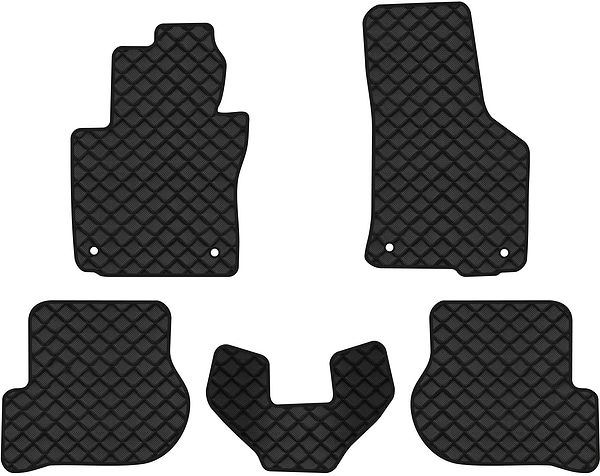 Фото - Коврики из экокожи в салон авто EVAtech ECO для Octavia A5 (MT, 4 clips) Skoda 2004-2013 2 поколение Combi EU SK12153CG5AV4BBB