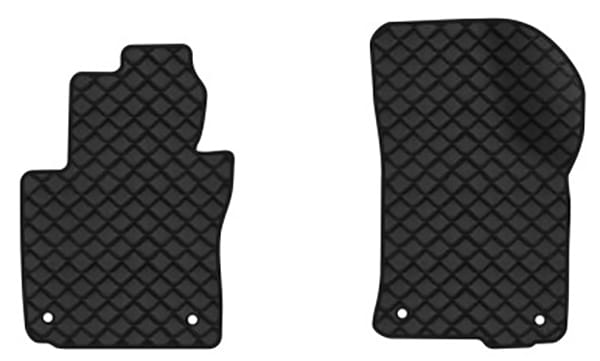 Коврики из экокожи в салон авто передние EVAtech для Octavia A5 (MT, 4 clips) Skoda 2004-2013 2 поколение Liftback EU (SK12154AB2AV4BBB)