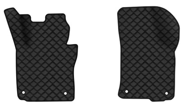 Коврики из экокожи в салон авто передние EVAtech для Octavia A5 (MT, 4 clips) Skoda 2004-2013 2 поколение Liftback EU (SK12154AD2AV4BBB)