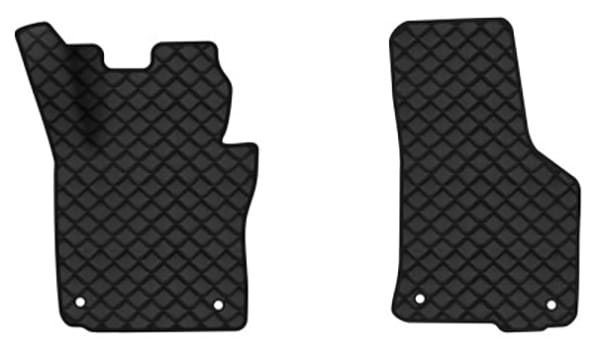 Килимки з екошкіри в салон авто передні EVAtech для Octavia A5 (MT, 4 clips) Skoda 2004-2013 2 покоління Liftback EU (SK12154AE2AV4BBB)