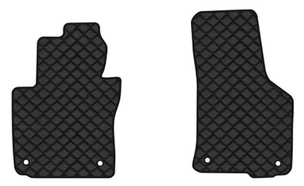 Коврики из экокожи в салон авто передние EVAtech для Octavia A5 (MT, 4 clips) Skoda 2004-2013 2 поколение Liftback EU (SK12154AG2AV4BBB)