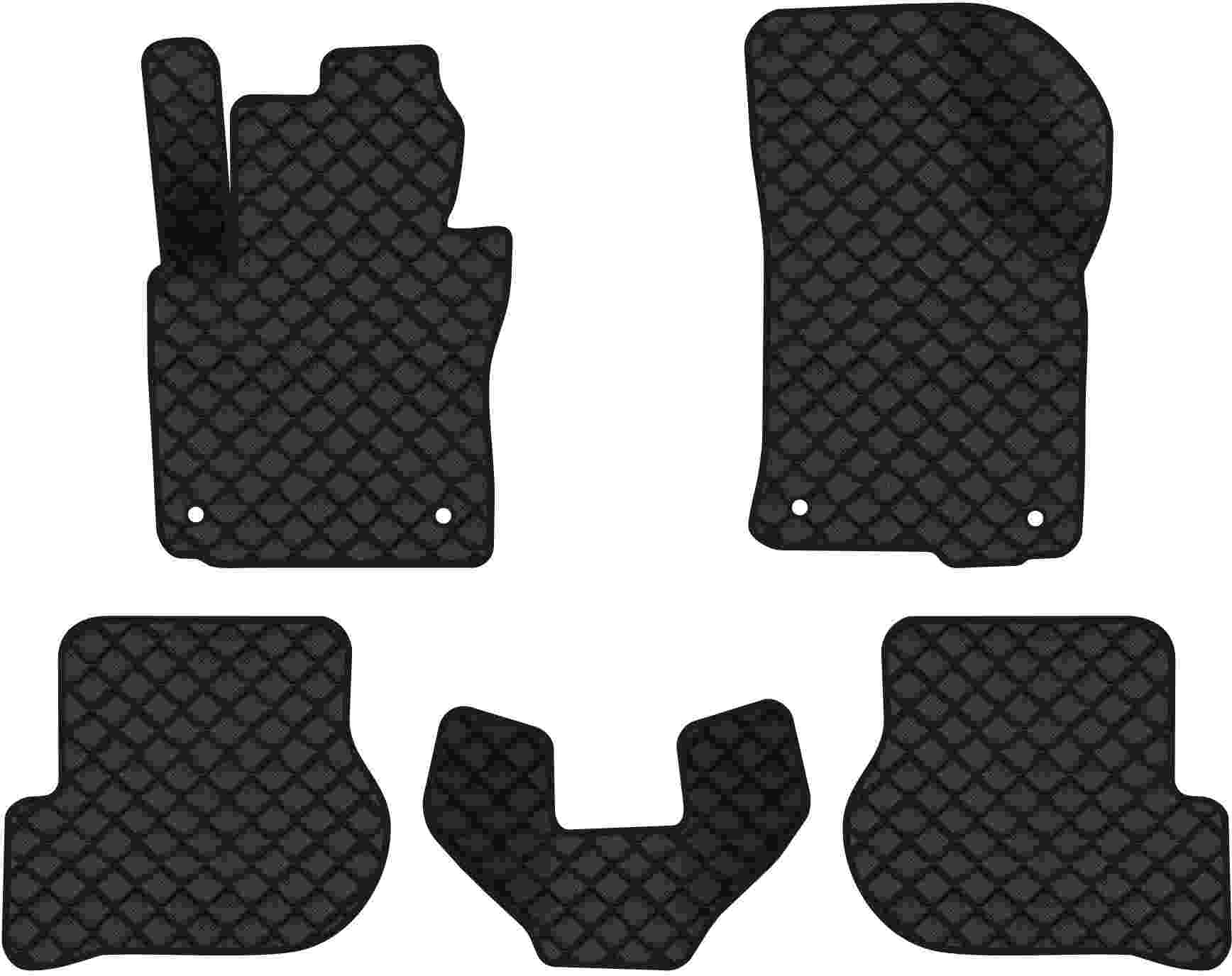 Коврики из экокожи в салон авто EVAtech ECO для Octavia A5 (MT, 4 clips) Skoda 2004-2013 2 поколение Liftback EU SK12154C5AV4BBB