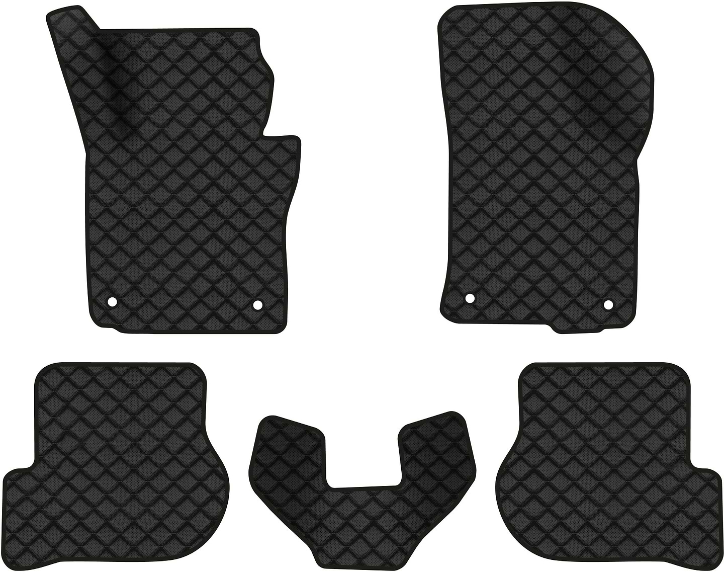 Коврики из экокожи в салон авто EVAtech ECO для Octavia A5 (AT, 4 clips) Skoda 2004-2013 2 поколение Combi EU SK12155CD5AV4BBB