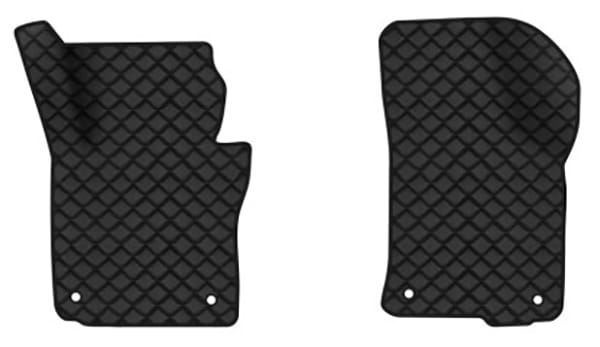 Килимки з екошкіри в салон авто передні EVAtech для Octavia A5 (AT, 4 clips) Skoda 2004-2013 2 покоління Liftback EU (SK12157AD2AV4BBB)