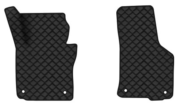 Коврики из экокожи в салон авто передние EVAtech для Octavia A5 (AT, 4 clips) Skoda 2004-2013 2 поколение Liftback EU (SK12157AE2AV4BBB)