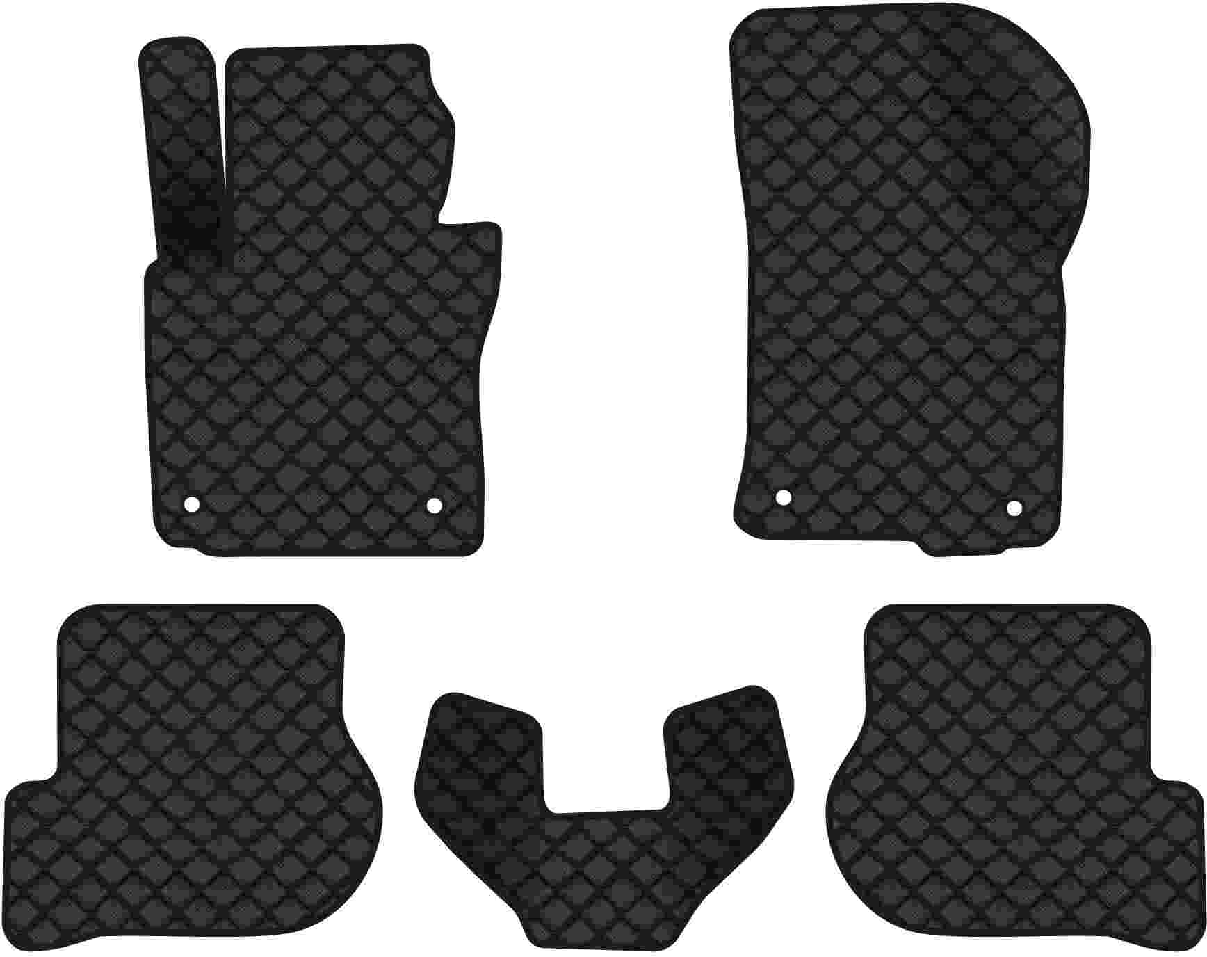 Килимки з екошкіри в салон авто EVAtech ECO для Octavia A5 (AT, 4 clips) Skoda 2004-2013 2 покоління Liftback EU SK12157C5AV4BBB