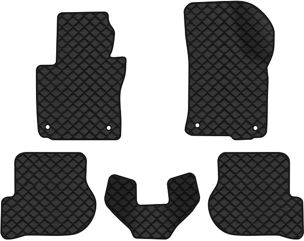 Фото - Коврики из экокожи в салон авто EVAtech ECO для Octavia A5 (AT, 4 clips) Skoda 2004-2013 2 поколение Liftback EU SK12157CB5AV4BBB