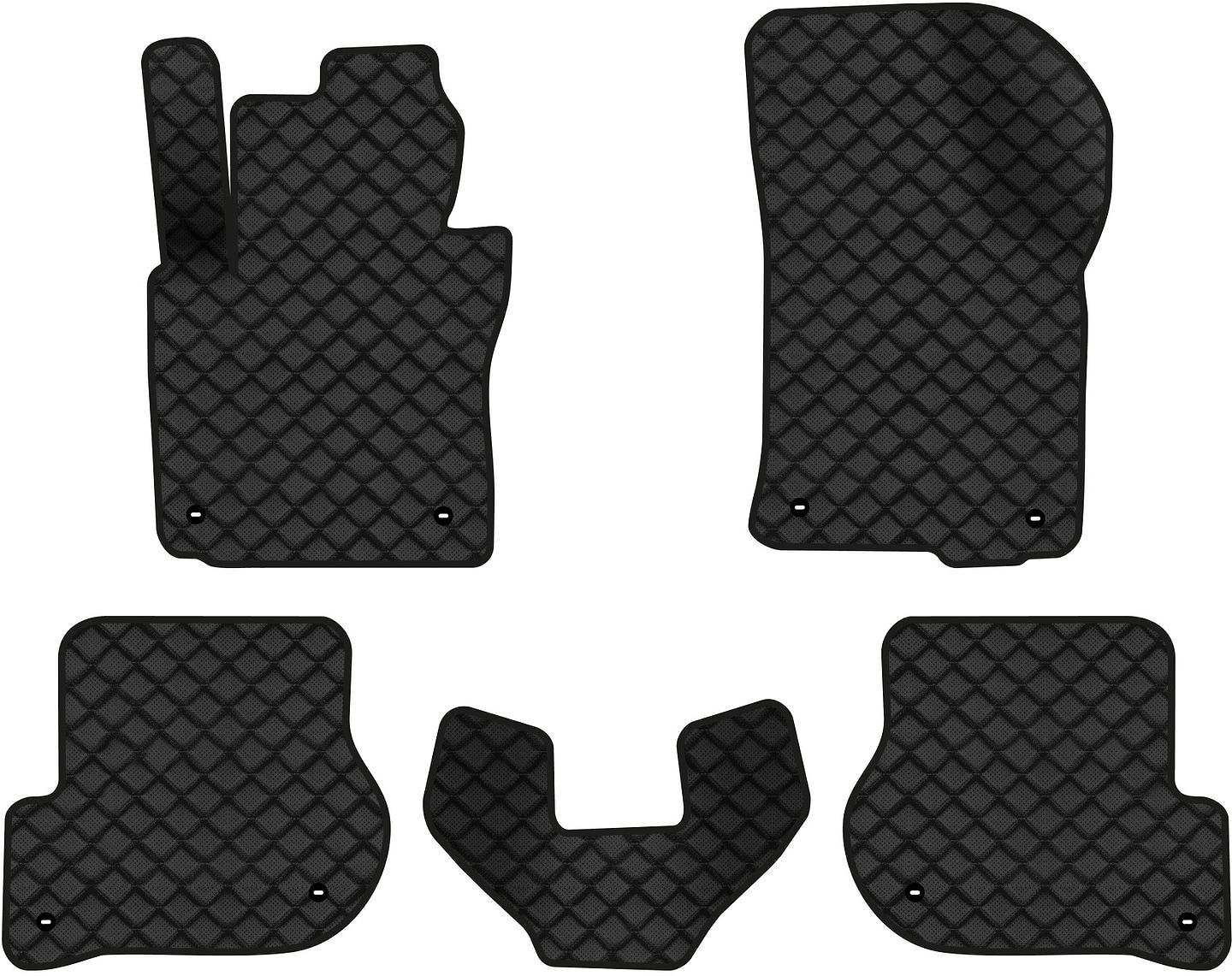 Килимки з екошкіри в салон авто EVAtech ECO для Octavia A5 (MT, 8 clips) Skoda 2004-2013 2 покоління Combi EU SK12158C5TL8BBB