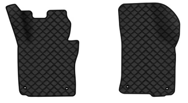 Килимки з екошкіри в салон авто передні EVAtech для Octavia A5 (MT, 8 clips) Skoda 2004-2013 2 покоління Liftback EU (SK12159AD2TL4BBB)