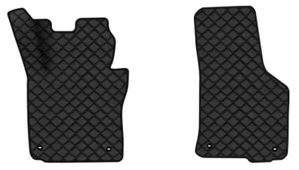 Коврики из экокожи в салон авто передние EVAtech для Octavia A5 (MT, 8 clips) Skoda 2004-2013 2 поколение Liftback EU (SK12159AE2TL4BBB)