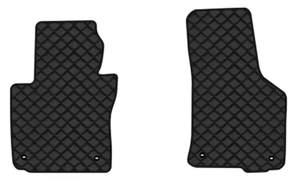 Коврики из экокожи в салон авто передние EVAtech для Octavia A5 (AT, 8 clips) Skoda 2004-2013 2 поколение Combi EU (SK12160AG2TL4BBB)