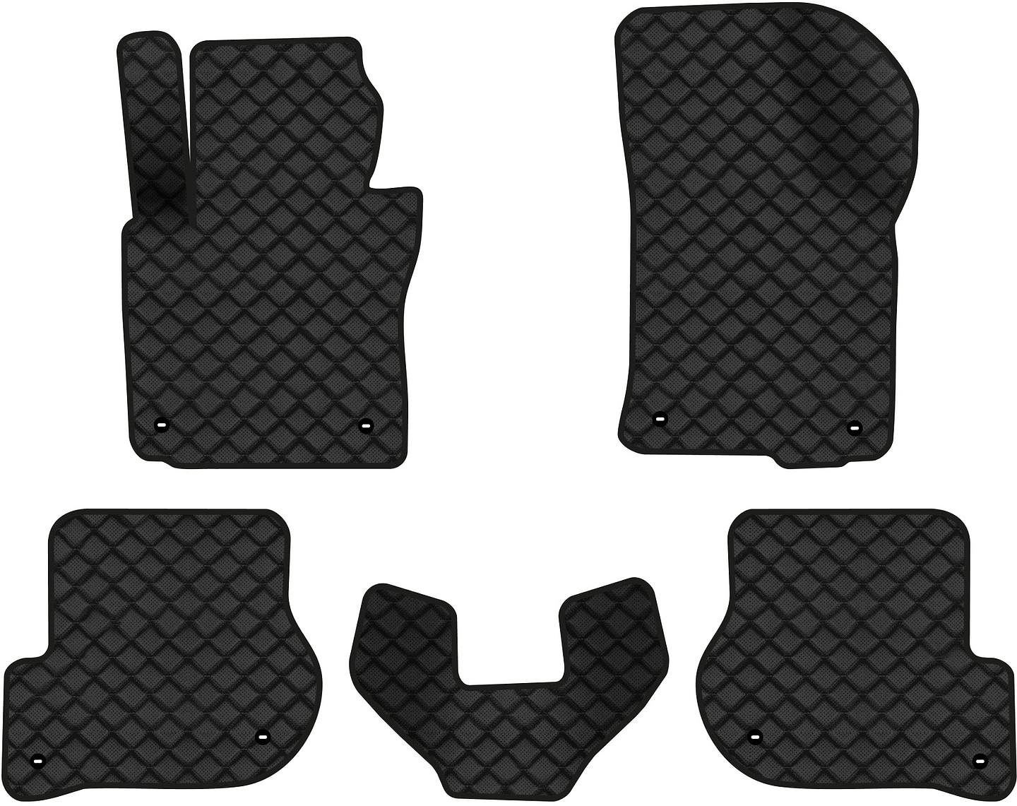 Килимки з екошкіри в салон авто EVAtech ECO для Octavia A5 (AT, 8 clips) Skoda 2004-2013 2 покоління Combi EU SK12160C5TL8BBB