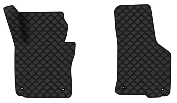 Коврики из экокожи в салон авто передние EVAtech для Octavia A5 (AT, 8 clips) Skoda 2004-2013 2 поколение Liftback EU (SK12161AE2TL4BBB)