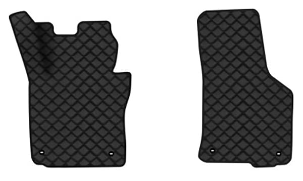 Коврики из экокожи в салон авто передние EVAtech для Octavia A5 (MT, 4 clips) Skoda 2004-2013 2 поколение Combi EU (SK12162AE2TL4BBB)