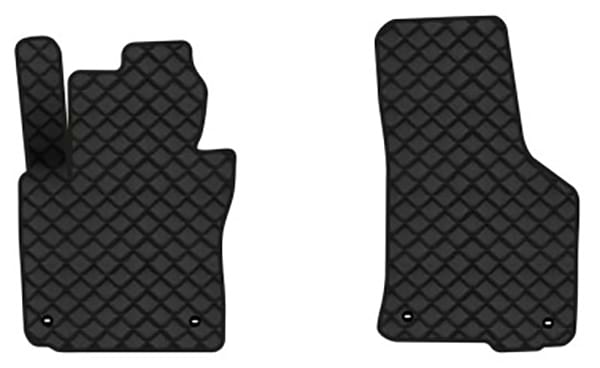 Коврики из экокожи в салон авто передние EVAtech для Octavia A5 (MT, 4 clips) Skoda 2004-2013 2 поколение Combi EU (SK12162AV2TL4BBB)