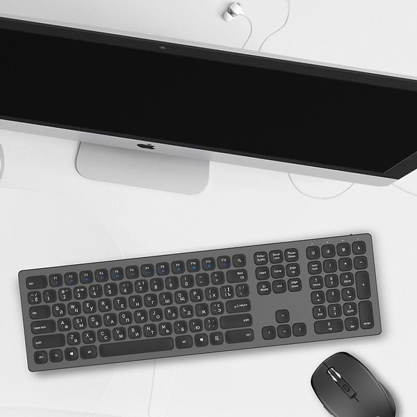 Фото - Клавіатура бездротова OfficePro SK1550 Wireless Black (SK1550B)