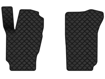 Коврики из экокожи в салон авто передние EVAtech для Fabia (6Y) Skoda 1999-2007 1 поколение Htb EU (SK1628A2BBB)