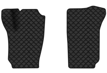 Коврики из экокожи в салон авто передние EVAtech для Fabia (6Y) Skoda 1999-2007 1 поколение Htb EU (SK1628AD2BBB)