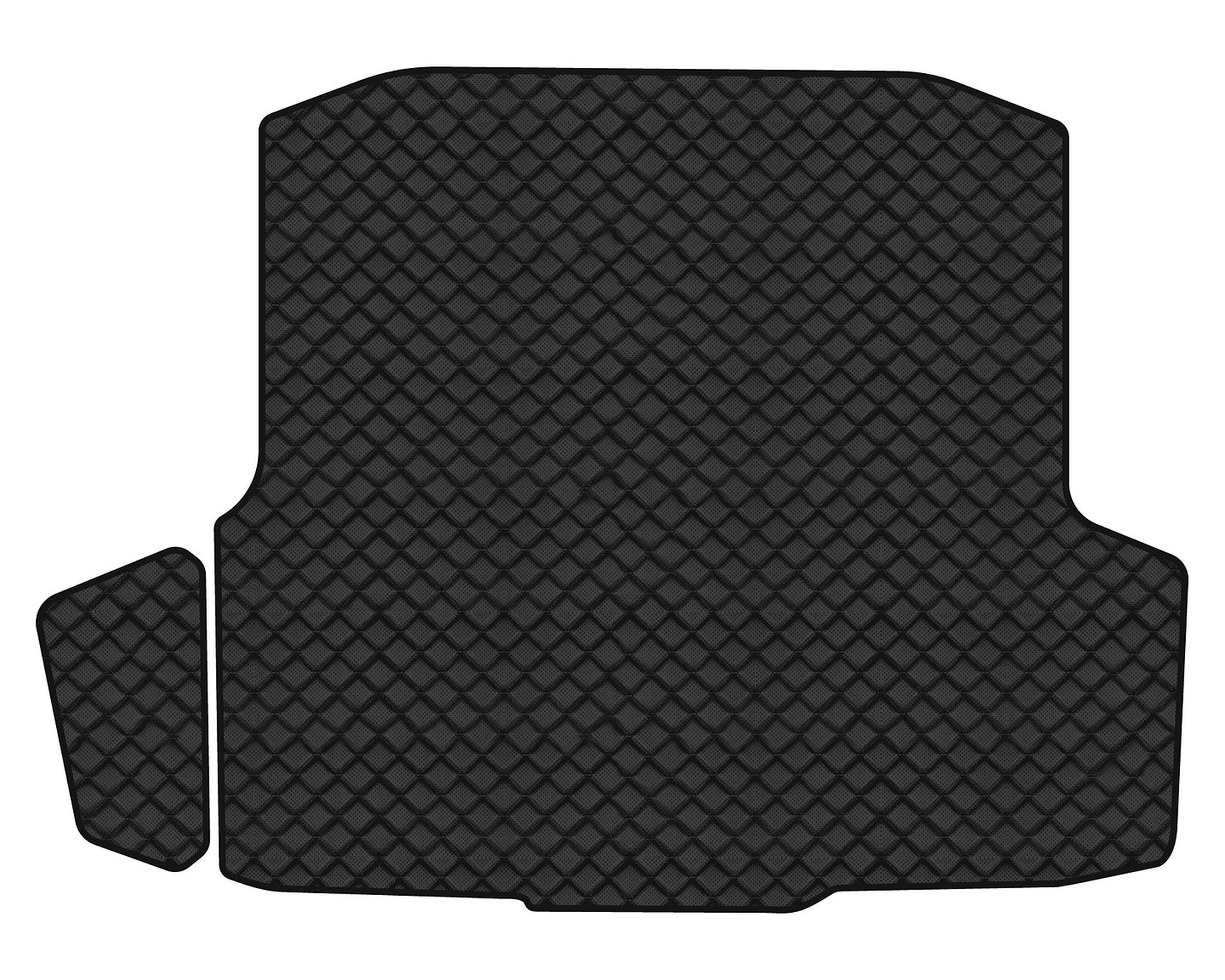 Коврик из экокожи в багажник авто EVAtech ECO для Octavia A7 (Subwoofer Canton) AT Skoda 2013-2020 3 поколение Combi EU (SK32062BE2BBB)