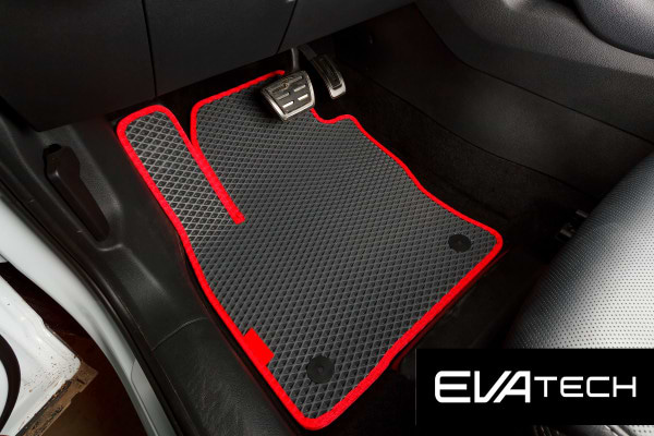 Фото - Коврики из экокожи в салон авто передние EVAtech для Kodiaq (5 seats) Skoda 2016-2021 1 поколение SUV EU (SK32942AR2AV4BBLB)