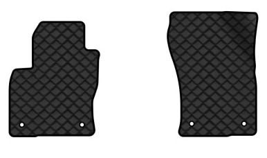 Коврики из экокожи в салон авто передние EVAtech для Kodiaq (5 seats) Skoda 2016-2021 1 поколение SUV EU (SK32942AO2AV4BBLB)