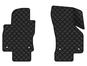 Коврики из экокожи в салон авто передние EVAtech для Octavia A7 AT Skoda 2013-2020 3 поколение Combi EU (SK3637AB2AV4BBB)