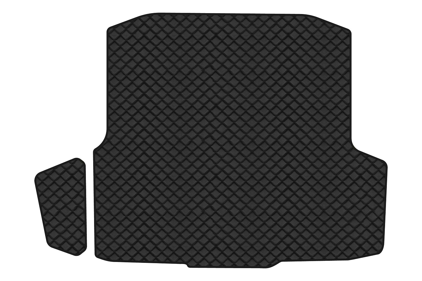 Килимок з екошкіри в багажник авто EVAtech ECO для Octavia A7 AT Skoda 2013-2020 3 поколение Combi EU (SK3637BE2BBB)