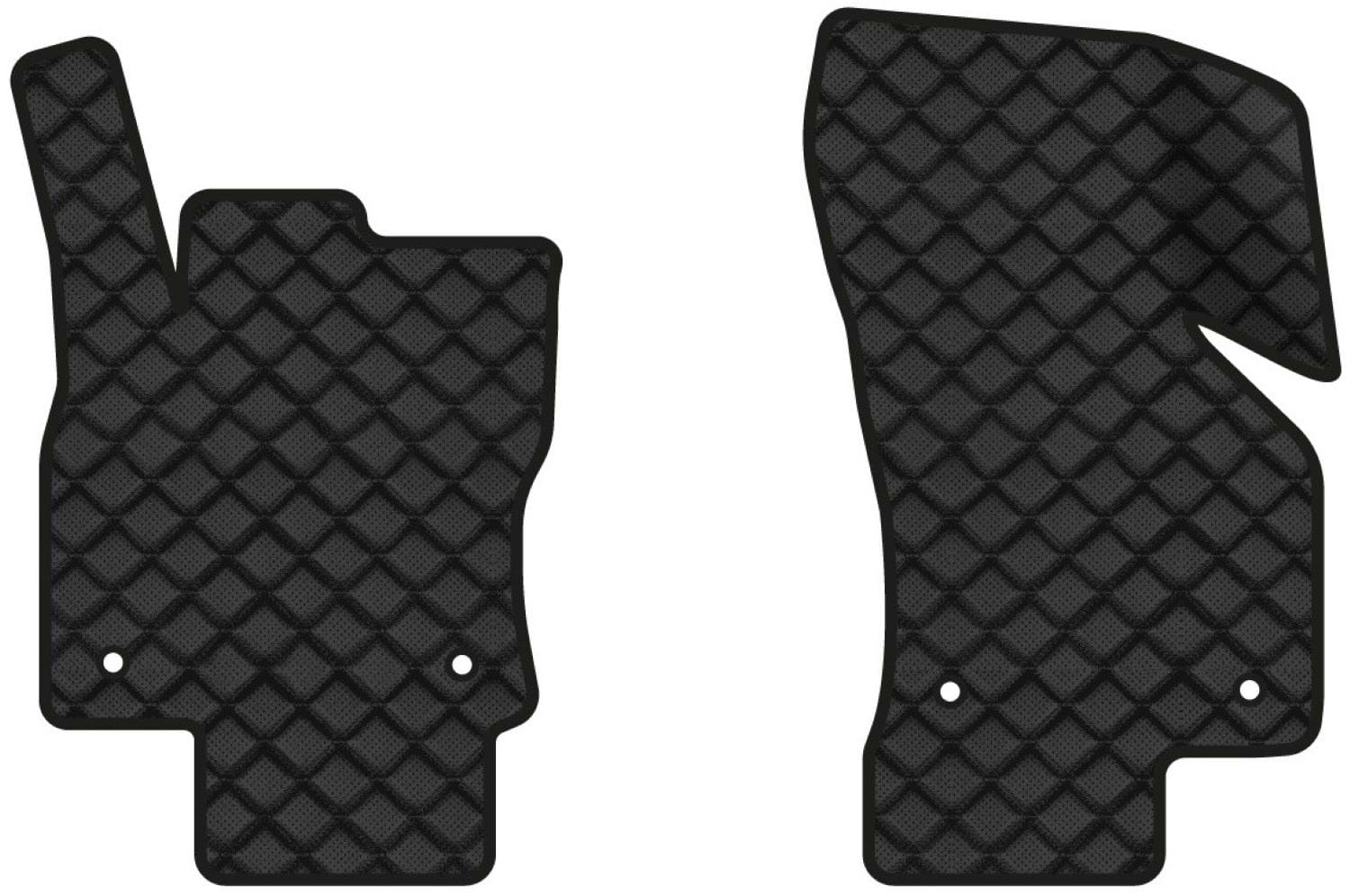 Килимки з екошкіри в салон авто передні EVAtech для Octavia A7 MT Skoda 2013-2020 3 покоління Combi EU (SK3638A2AV4BBB)