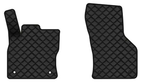 Коврики из экокожи в салон авто передние EVAtech для Octavia A7 MT Skoda 2013-2020 3 поколение Combi EU (SK3638AR2AV4BBB)