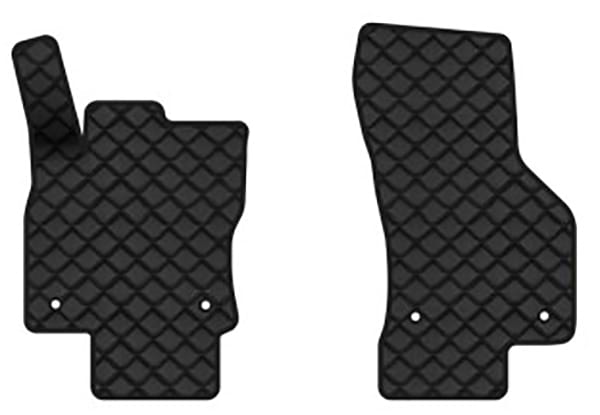 Коврики из экокожи в салон авто передние EVAtech для Octavia A7 MT Skoda 2013-2020 3 поколение Combi EU (SK3638AV2AV4BBB)