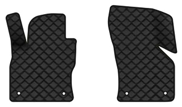 Коврики из экокожи в салон авто передние EVAtech для Octavia A7 AT Skoda 2013-2020 3 поколение Liftback EU (SK3639AM2AV4BBB)