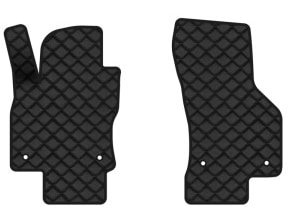 Коврики из экокожи в салон авто передние EVAtech для Octavia A7 AT Skoda 2013-2020 3 поколение Liftback EU (SK3639AV2AV4BBB)