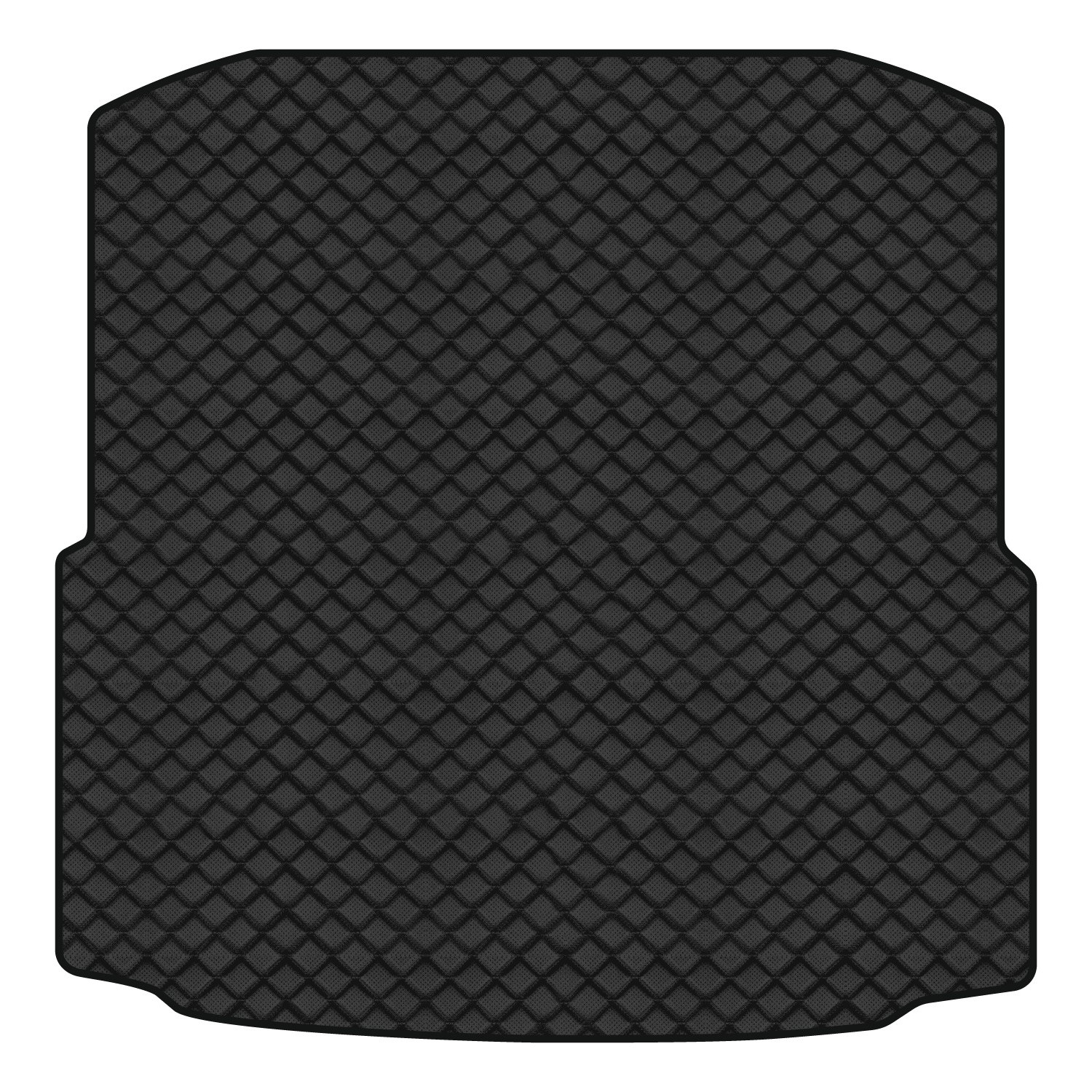 Килимок з екошкіри в багажник авто EVAtech ECO для Octavia A7 AT Skoda 2013-2020 3 поколение Liftback EU (SK3639BD1BBB)