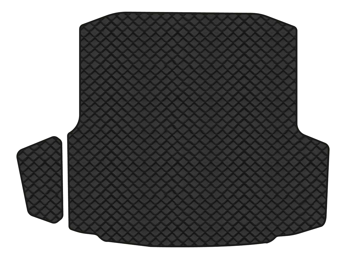 Килимок з екошкіри в багажник авто EVAtech ECO для Octavia A7 AT Skoda 2013-2020 3 поколение Liftback EU (SK3639BE2BBB)