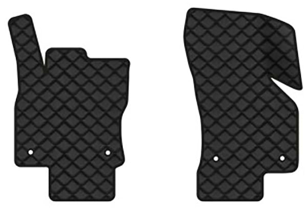 Коврики из экокожи в салон авто передние EVAtech для Octavia A7 MT Skoda 2013-2020 3 поколение Liftback EU (SK3640A2AV4BBB)