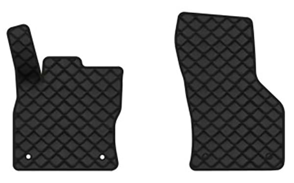 Коврики из экокожи в салон авто передние EVAtech для Octavia A7 MT Skoda 2013-2020 3 поколение Liftback EU (SK3640AR2AV4BBB)