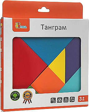 Фото - Настільна гра (5-7 років) Viga Toys Танграм (55557)