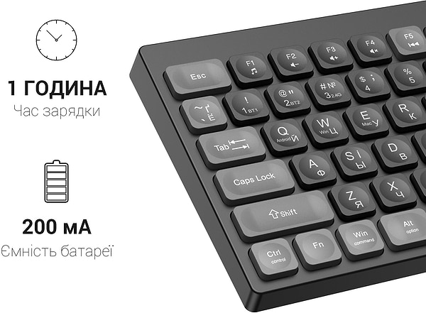 Фото - Клавіатура бездротова OfficePro SK985B