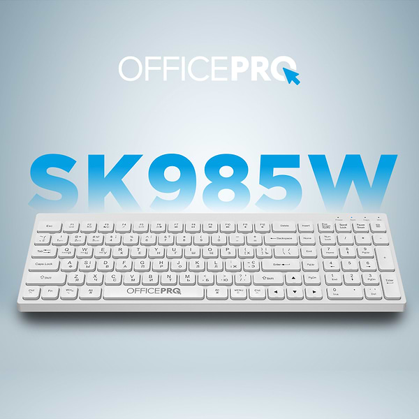 Фото - Клавіатура бездротова OfficePro SK985W